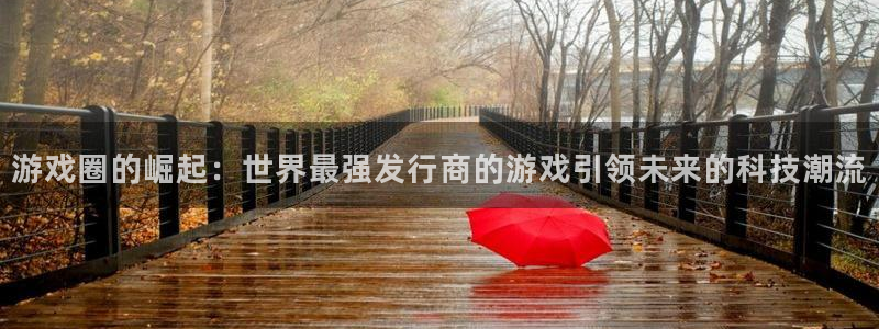 pp电子庄园：游戏圈的崛起：世界最强发行商的游戏引领未来的科技潮流