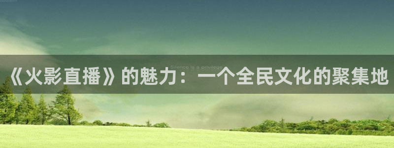 蜘蛛体育nba直播：《火影直播》的魅力：一个全民文化的聚集地